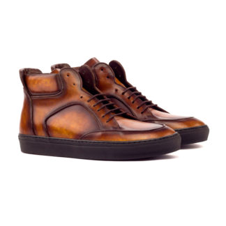 Brown Leather High Top